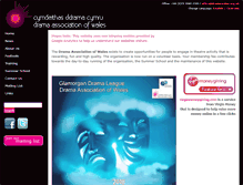 Tablet Screenshot of dramawales.org.uk